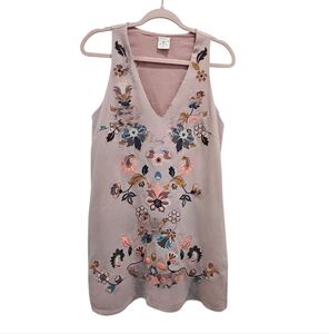 By Together Floral Embroidered Midi Dress - Light Pink